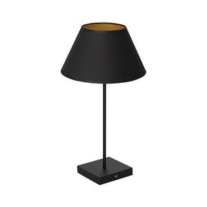 Stolná lampa s USB konektorom 1xE27/60W/230V čierna 0902 vyobraziť