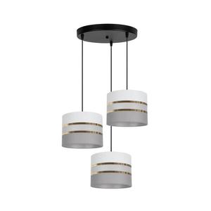 Luster na lanku CORAL 3xE27/60W/230V biela/šedá 0720 vyobraziť