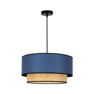 - Luster na lanku BOHO 1xE27/15W/230V pr. 45 cm modrá/ratan 84366 vyobraziť