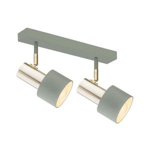 Argon 0926 - Bodové svietidlo DORIA 2xE27/15W/230V zelená/mosadz 0926 vyobraziť