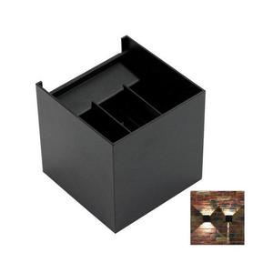 LED Vonkajšie nástenné svietidlo 2xLED/3W/230V IP54 čierna KIRA BLACK vyobraziť