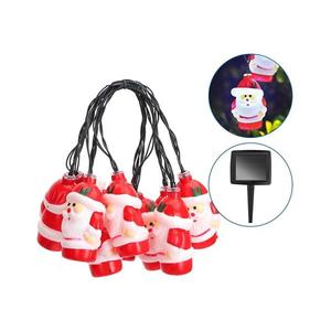 B.V. - LED Vianočná solárna reťaz 10xLED/3, 8 m IP44 studená biela 102704VRK vyobraziť