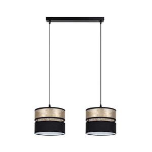 Luster na lanku LIMA 2xE27/60W/230V zlatá/čierna 0890 vyobraziť