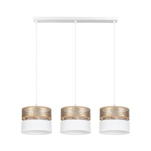 Luster na lanku LIMA 3xE27/60W/230V zlatá/biela 0879 vyobraziť