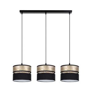 Luster na lanku LIMA 3xE27/60W/230V zlatá/čierna 0891 vyobraziť