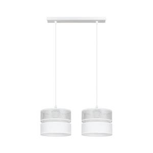 Luster na lanku LIMA 2xE27/60W/230V strieborná/biela 0871 vyobraziť