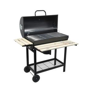 Gril na drevené uhlie čierna/drevo 13044 vyobraziť