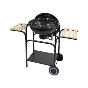 Prenosný gril na drevené uhlie čierna/drevo 13033 vyobraziť