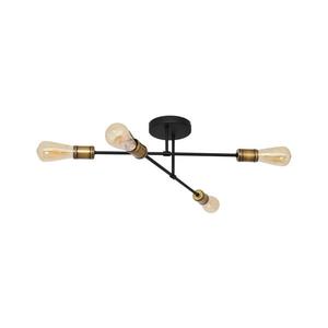 Prisadený luster CAMBRIDGE 4xE27/20W/230V čierna/zlatá W-2022/4 BK+AB/H vyobraziť