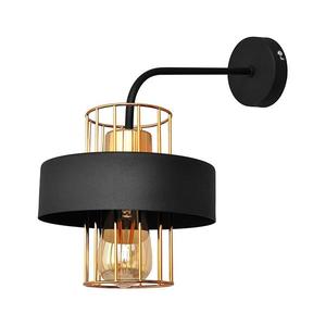 Nástenná lampa VOLTA 1xE27/15W/230V 34 cm čierna/zlatá K-1377/1 BK+BR vyobraziť