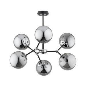 Luster na tyči FOTON 6xE14/40W/230V čierna/šedá 63122 vyobraziť