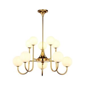 Jupiter 1942 - Luster na tyči SELEN 10xG9/40W/230V mosadz 1942 vyobraziť