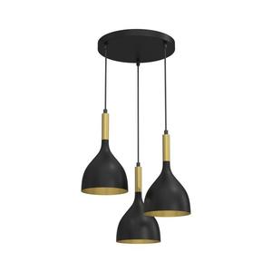 Luster na lanku NOAK 3xE27/15W/230V čierna/zlatá 3892 vyobraziť