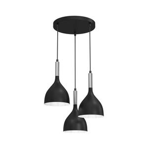 Luster na lanku NOAK 3xE27/15W/230V čierna/chróm 3895 vyobraziť