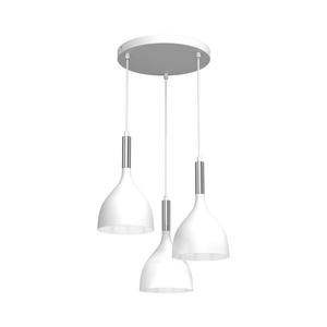 Luster na lanku NOAK 3xE27/15W/230V biela/chróm 3901 vyobraziť