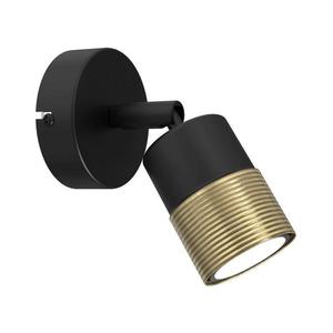 Nástenné bodové svietidlo MIZU 1xGU10/8W/230V čierna/mosadz 3911 vyobraziť