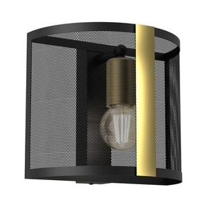 Nástenné svietidlo KAGA 1xE27/60W/230V čierna/zlatá 4147 vyobraziť