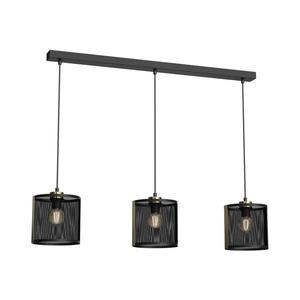 Luster na lanku KAGA 3xE27/60W/230V čierna/zlatá 4150 vyobraziť