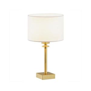 Argon 8047 - Stolná lampa ABBANO 1xE27/15W/230V mosadz/biela 8047 vyobraziť
