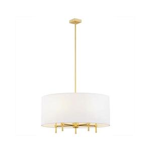 Argon 2132 - Luster na tyči ABBANO 5xE14/7W/230V mosadz/biela 2132 vyobraziť