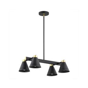 Argon 1774 - Luster na tyči AVALONE 4xE27/15W/230V čierna/zlatá 1774 vyobraziť