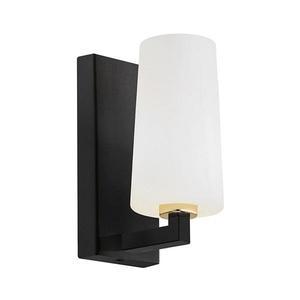 Argon 8056 - Nástenná lampa CAMELOT PLUS 1xE27/15W/230V čierna/biela/zlatá 8056 vyobraziť