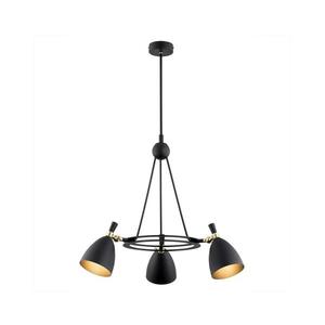 Argon 6149 - Luster na tyči CHARLOTTE 3xE27/15W/230V čierna/zlatá 6149 vyobraziť