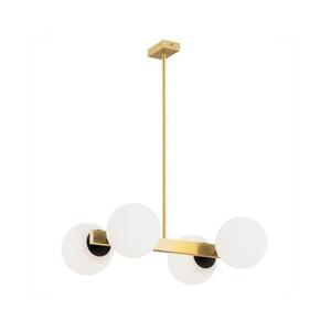 Argon 1767 - Luster na tyči FREEMONT 4xE27/15W/230V zlatá/biela/čierna 1767 vyobraziť