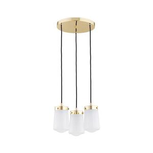 Argon 6164 - Luster na lanku PASADENA 3xE27/15W/230V zlatá/biela 6164 vyobraziť
