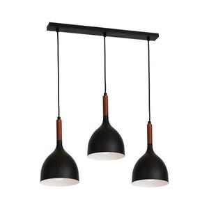 Luster na lanku NOAK WOOD 3xE27/15W/230V čierna/buk 1391 vyobraziť