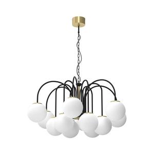 Luster na reťazi CAMBRIDGE 12xE14/60W/230V čierna/mosadz 3201 vyobraziť