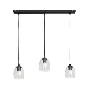 Luster na lanku BRILLANT 3xE27/15W/230V číra W-L 8014/3 BK+TR vyobraziť
