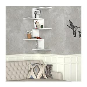 Rohová nástenná polica CANIKO 109x51, 5 cm biela 745DCD1611 vyobraziť