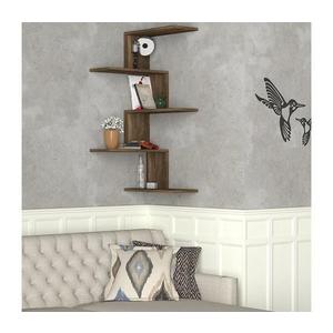 Rohová nástenná polica CANIKO 109x51, 5 cm hnedá 745DCD1612 vyobraziť