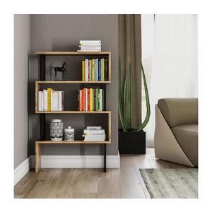 Knižnica CEYLAN 128x80 cm hnedá/čierna 854KLN3603 vyobraziť