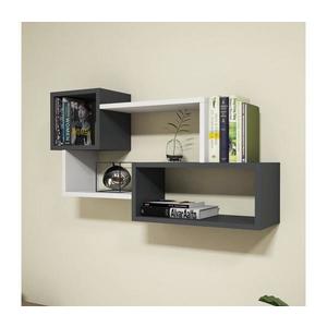 Nástenná polica AFRO 51x90, 6 cm biela/antracit 835PUQ1601 vyobraziť