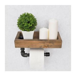 Držiak toaletného papiera s policou BORU 28x16 cm smrek 792EVL1826 vyobraziť