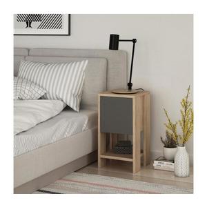 Nočný stolík EMA 55x30 cm hnedá/šedá 776HMS3417 vyobraziť