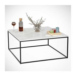 Konferenčný stolík MARMO 43x75 cm čierna/biela 801CMY2853 vyobraziť