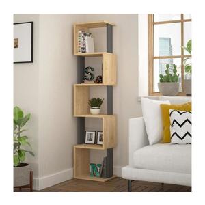 Knižnica PIRI 161x35 cm hnedá/antracit 855DTE3704 vyobraziť