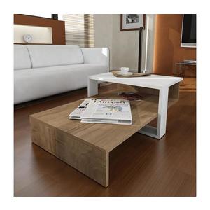 Konferenčný stolík CHAIN 90x43, 6 cm hnedá/biela 731WAT2801 vyobraziť