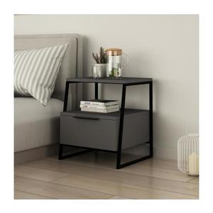 Nočný stolík PAL 50x45 cm čierna/antracit 855DTE3513 vyobraziť