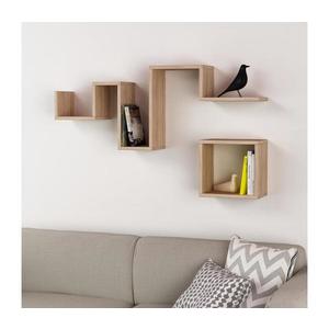 SADA 2x Nástenná polica FOLLOW hnedá 776HMS1707 vyobraziť