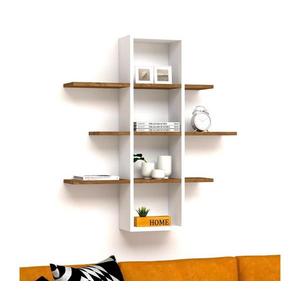 Nástenná polica ARDO 101x96 cm biela/hnedá 835PUQ1641 vyobraziť