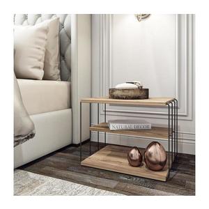 Odkladací stolík LIFON 40x50 cm hnedá/čierna 854KLN2813 vyobraziť