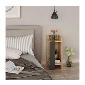 Nočný stolík ELOS 60x25 cm hnedá/antracit 855DTE3503 vyobraziť