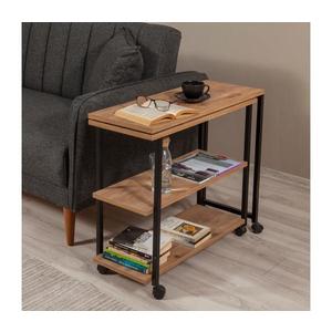 Odkladací stolík MELIN 63x70 cm hnedá/čierna 863SPH2828 vyobraziť