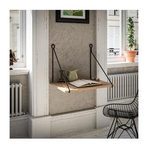 Nástenný pracovný stôl TUNA 50x70 cm hnedá/čierna 854KLN1506 vyobraziť