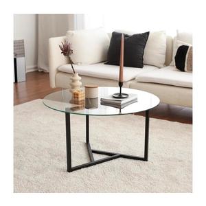 Konferenčný stolík TRIO 42x75 cm číra/čierna 552NOS1411 vyobraziť