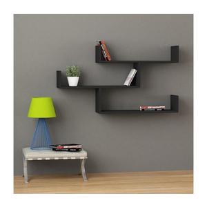 Nástenná polica TIBET 67x120 cm antracit 855DTE1649 vyobraziť